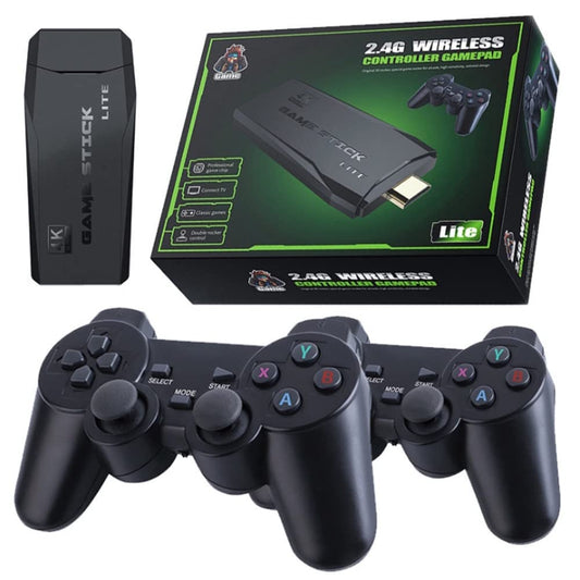 4k Retro Video Game Console Stick 2.4G Dual Wireless Controllers 20,000+ (64GB)